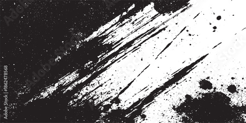 Speckle grain dot white paper noise texture with distress effect vector illustration pattern Vertical scratch dust grunge texture background with scattered distress edges 