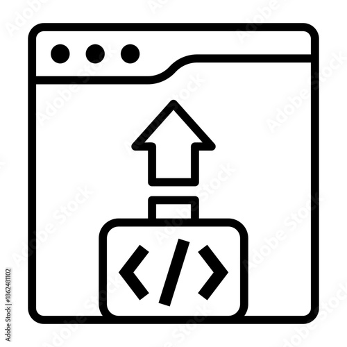 data integration Line Icon