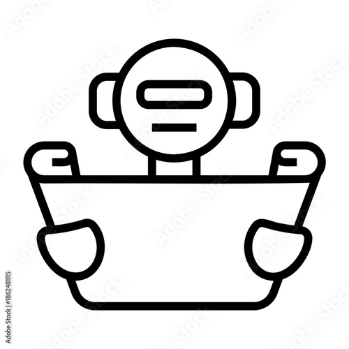 data integration Line Icon