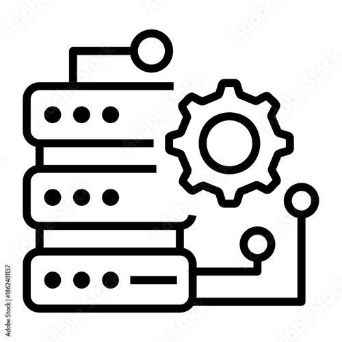 data integration Line Icon