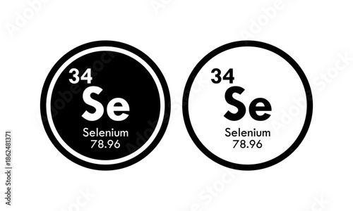 selenium icon set. vector template illustration  for web design