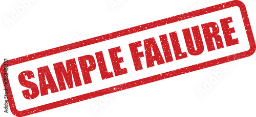Grunge effect stamp featuring the word failure clearly indicating an unsuccessful result