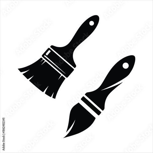 vector illustration of a brush