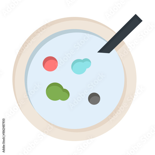 Nutrient-Rich Soup: An inviting bowl of soup, artfully adorned with colorful morsels, promises a symphony of flavors and textures, inviting a culinary experience.