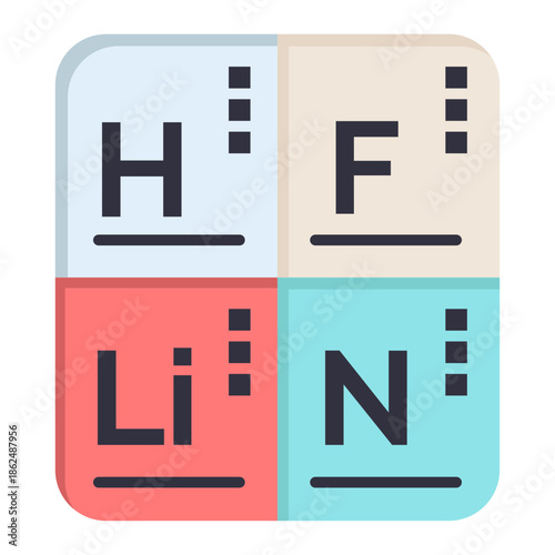 Element Exploration: A vibrant illustration showcasing the chemical elements, inviting curiosity and igniting the spirit of discovery.