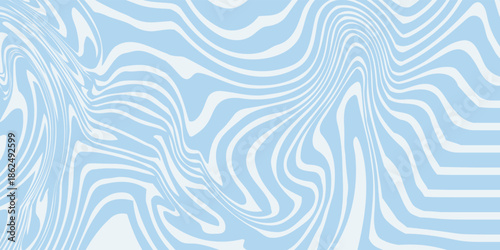 Abstract background seamless pattern with colorful waves. Trendy vector illustration in retro psychedelic style