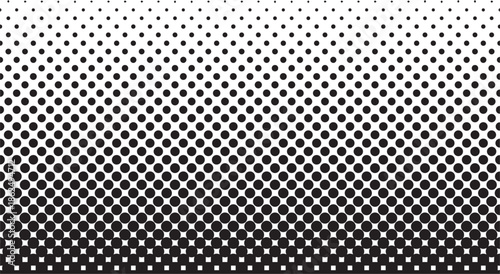 Black dots on white background gradient pattern