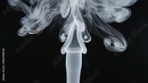 Wallpaper Mural Smoke Rising in Dark Space Torontodigital.ca