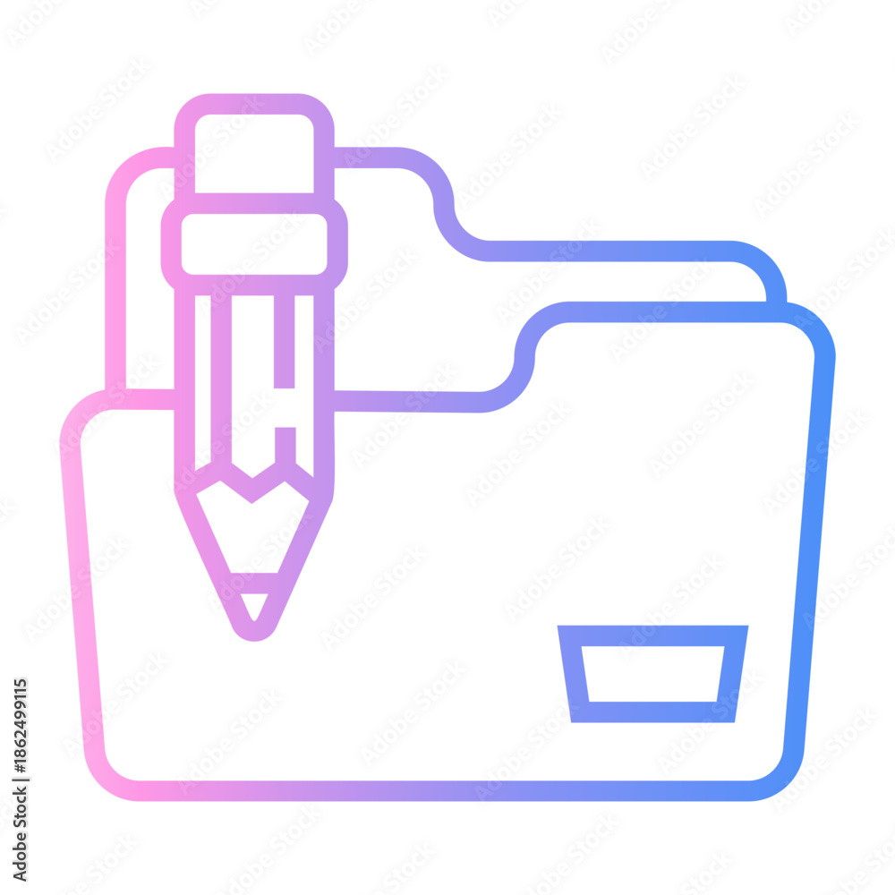 Obraz premium data integration Line Gradient Icon