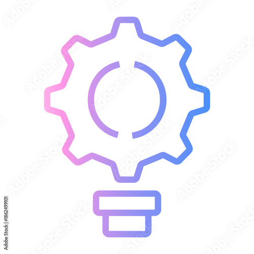 data integration Line Gradient Icon