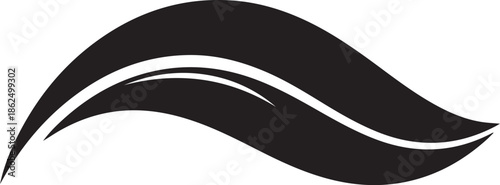 A minimalist black and white logo design