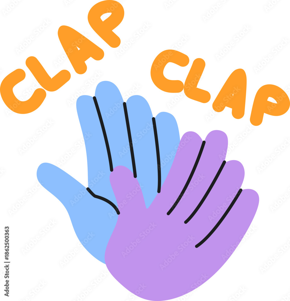 Fototapeta premium Hand Gesture Lettering Element