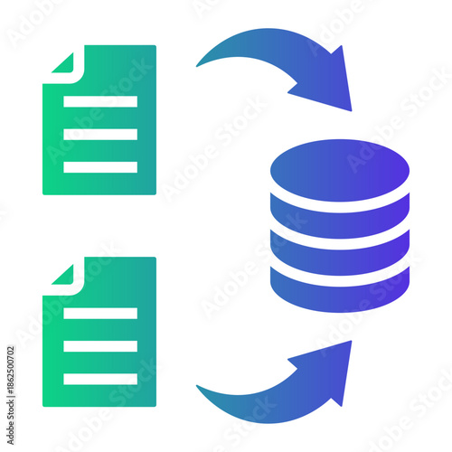 data integration Gradient icon