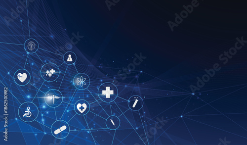 Digital Network Connectivity Representing Global Technology and Communication.