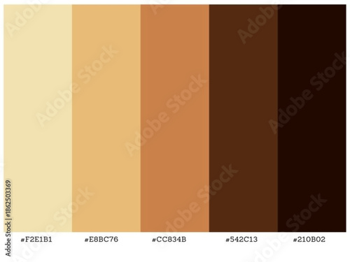 Contemporary gradient palette suitable for interior styling fashion web design