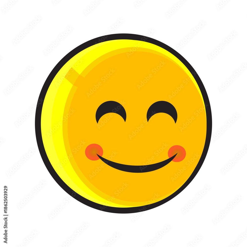 Fototapeta premium happy smiley face icon