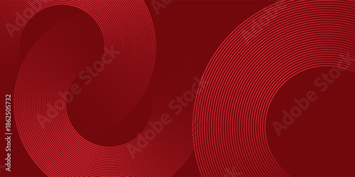 Modern red abstract circle background with dynamic shapes composition abstract modern