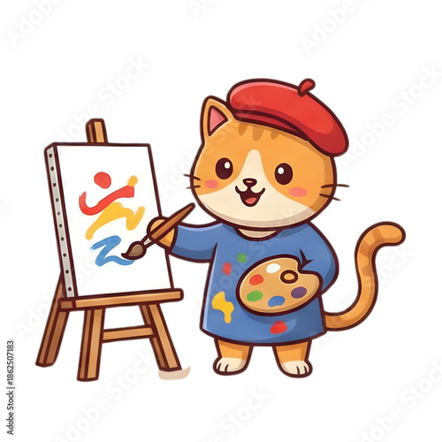 Cat in Different Professions Vector Set