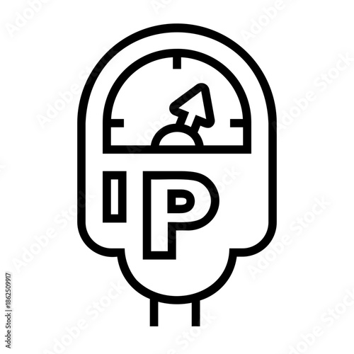 public transportation Line Icon