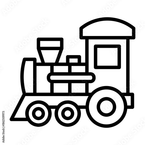 public transportation Line Icon