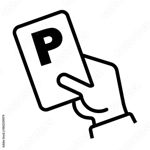 public transportation Line Icon