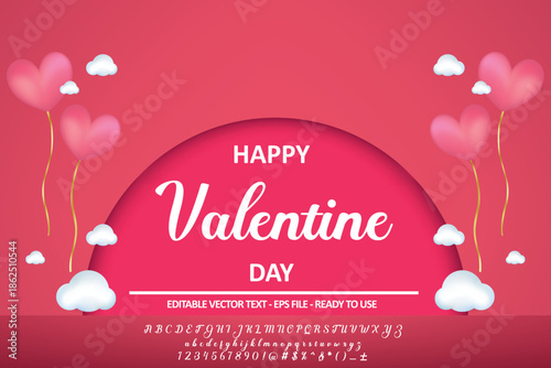 Festive Valentine font inspired by love and romance on 14 February, suitable for posters, cards and creative EPS typography layouts.