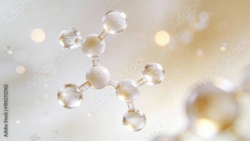 Luxury skincare featuring lactic acid for gentle exfoliation, highlighting biotechnology and the science behind beauty in a visually appealing presentation.