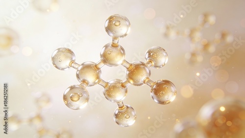 Premium cosmetic biotech ceramide complex designed to enhance skin barrier repair, visually represented in a scientific context for skincare solutions.