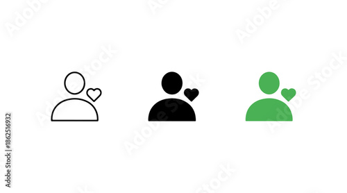 Three icons showing different emotions