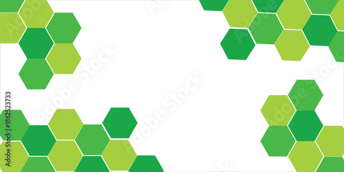 Vibrant Green Hexagon Honeycomb Pattern for Modern Geometric Design and Background Use,art,abstract