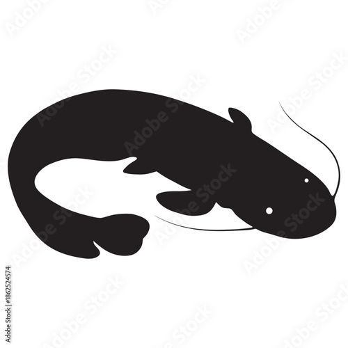 catfish logo icon vector design

