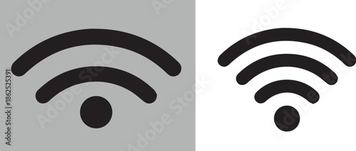 A simple graphic indicating the presence or availability of a vector file format
