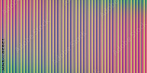 Vertical stripes with blended green and pink hues