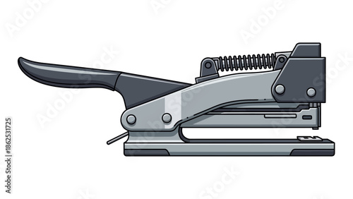 A modern heavy duty paper punch tool on a white background.