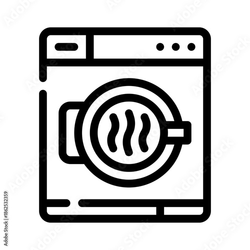 dryer line icon