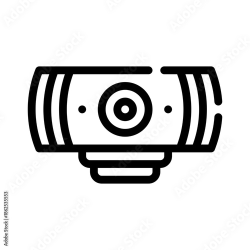 webcam line icon