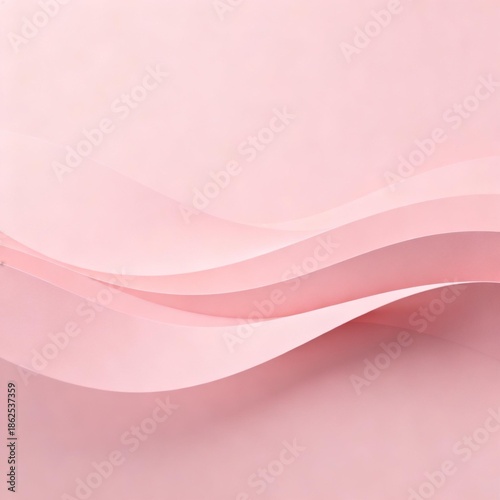 Pink paper waves on soft background