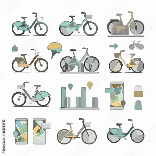 Travel Essentials Flat Vector Illustration Set for Trips and Vacation
