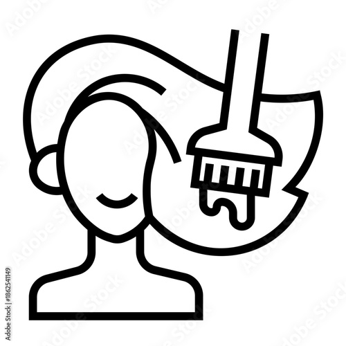 beauty salon Line Icon