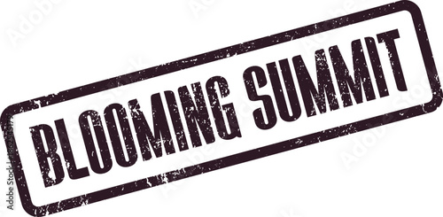 Blooming Summit Conference Stamp for Professional Gatherings and Growth Oriented Meetings