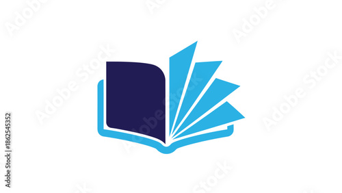 Open Book Illustration - A Symbol of Knowledge and Learning.