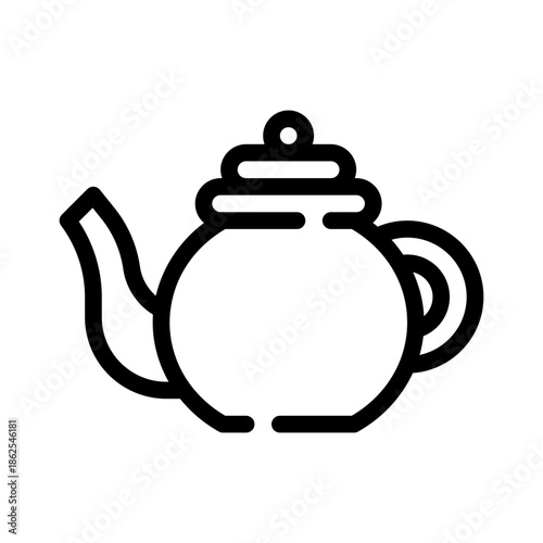 tea pot line icon
