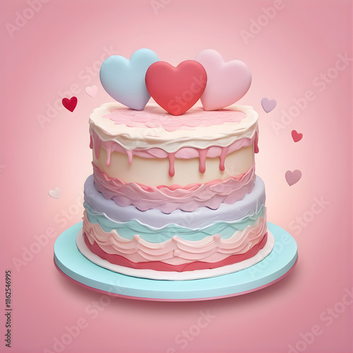 Sweetheart Romance Cake