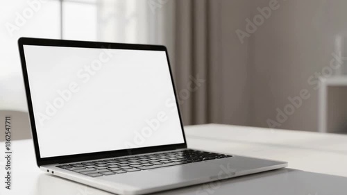 laptop with blank screen