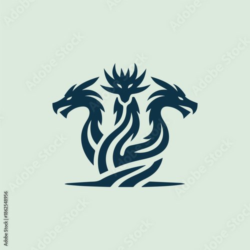 Three-Headed Dragon Logo