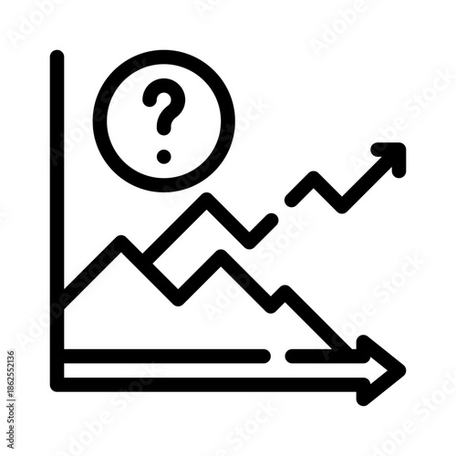 market volatility line icon