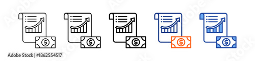 Deferred Revenue Different Set Vector Icon