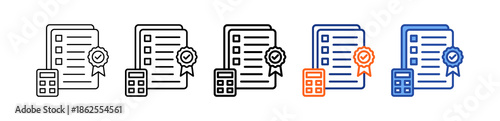 External Audit Different Set Vector Icon