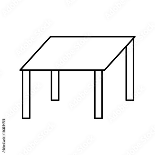 table icon on white background