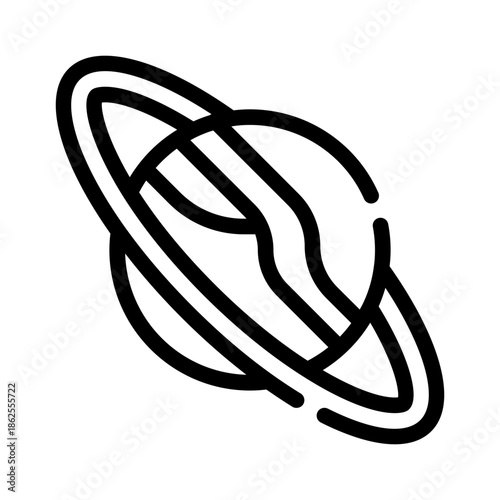planet line icon